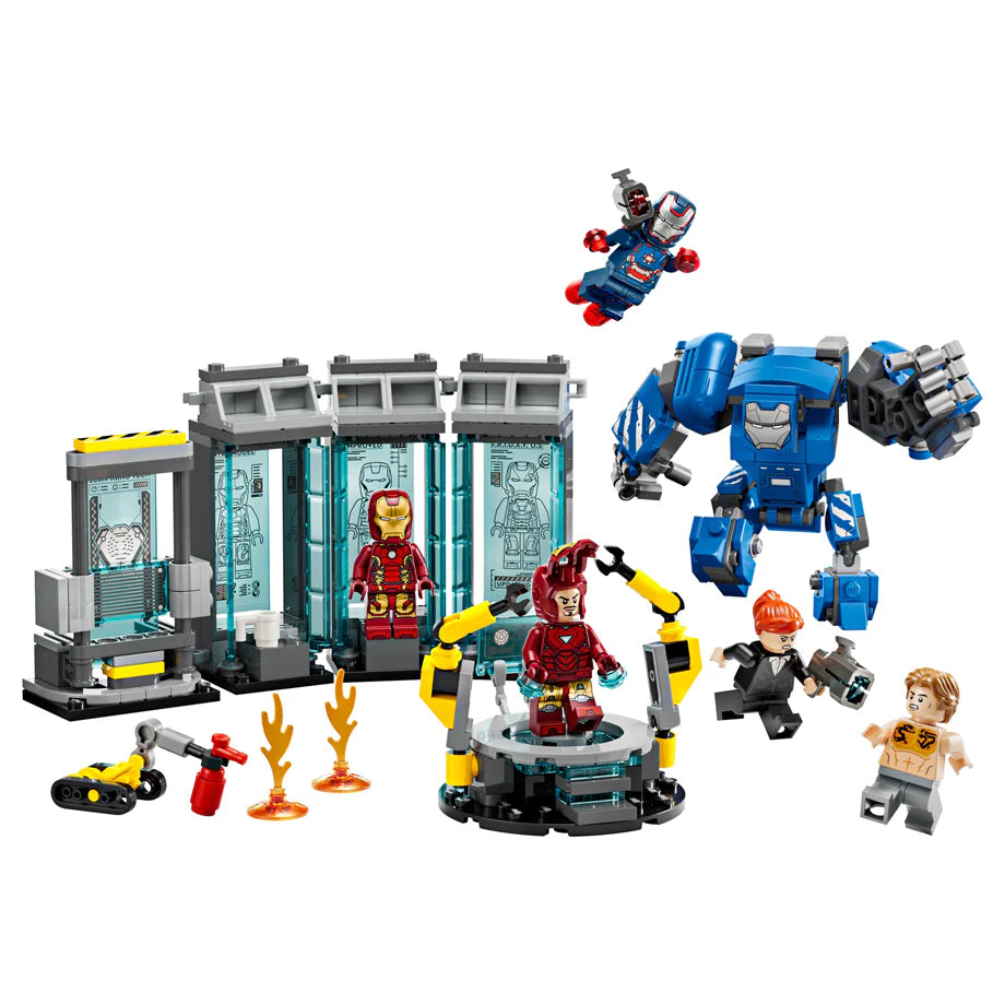 LEGO Marvel Iron Man’S Laboratory: Hall Of Armor Building Set (384 Pieces)