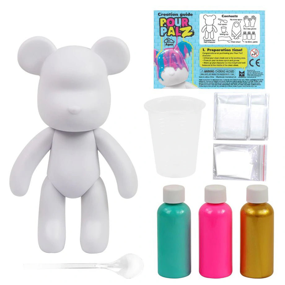 Pour Palz Large Paint Bear Golden Dream Wave 1 Kit