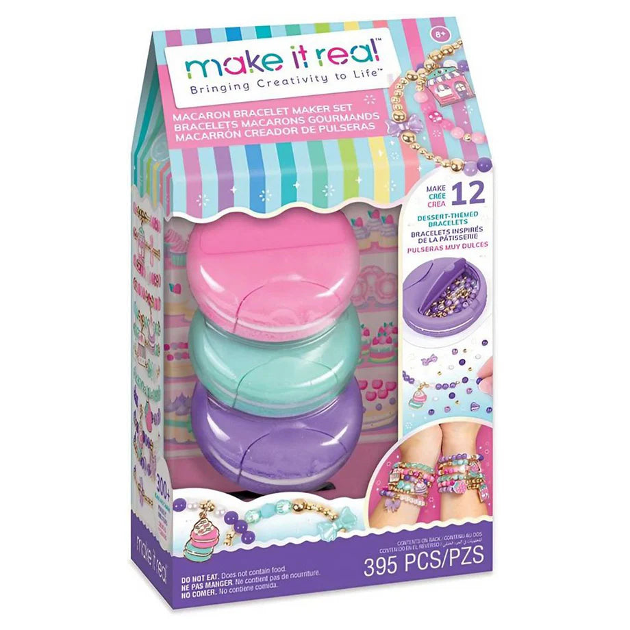 Make It Real DIY Macaron Bracelet Maker Kit (395 Pieces)