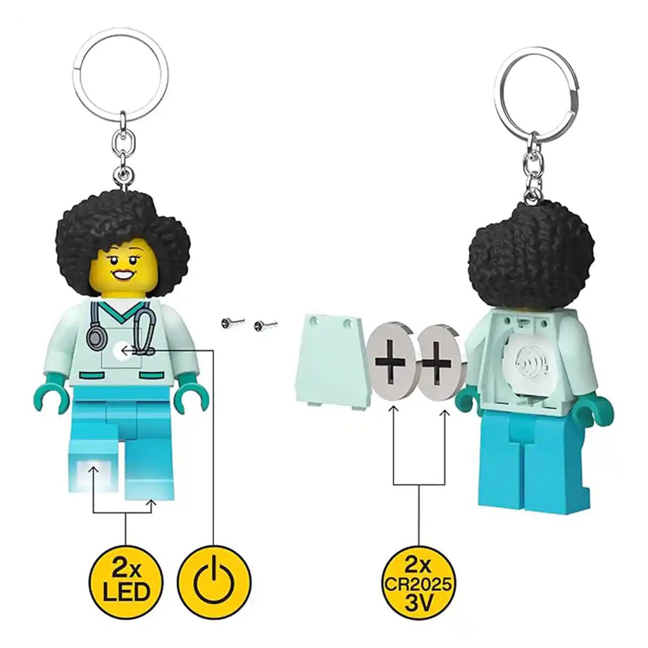 LEGO Iq Minifigures Medical Profes Keychain Light 7.6 Cm (Assorted)