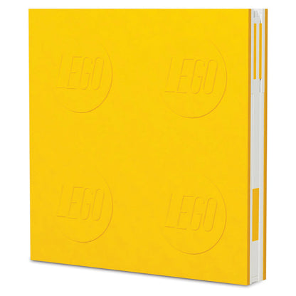 LEGO Locking Notebook With Gel Pen 192 Pages, Hardcover (Yellow)