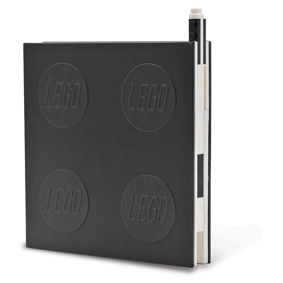 LEGO Locking Notebook With Gel Pen 192 Pages, Hardcover (Black)