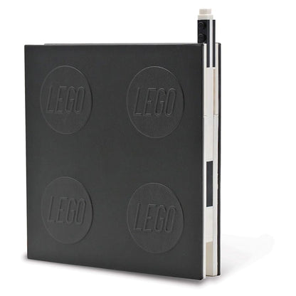LEGO Locking Notebook With Gel Pen 192 Pages, Hardcover (Black)