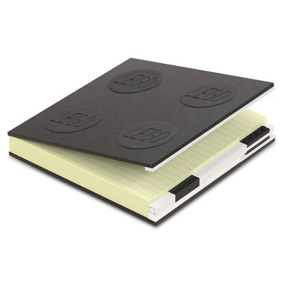 LEGO Locking Notebook With Gel Pen 192 Pages, Hardcover (Black)
