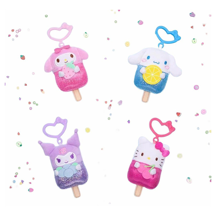 Sanrio Hello Kitty and Friends Ice Cream Collection Clip-On Plush 10.16 cm (Assorted)