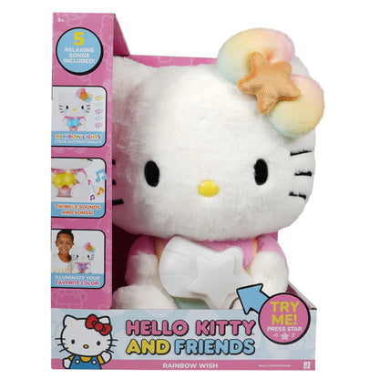 Sanrio Hello Kitty and Friends Rainbow Wish Hello Kitty Feature Plush Toy (25.4 cm)