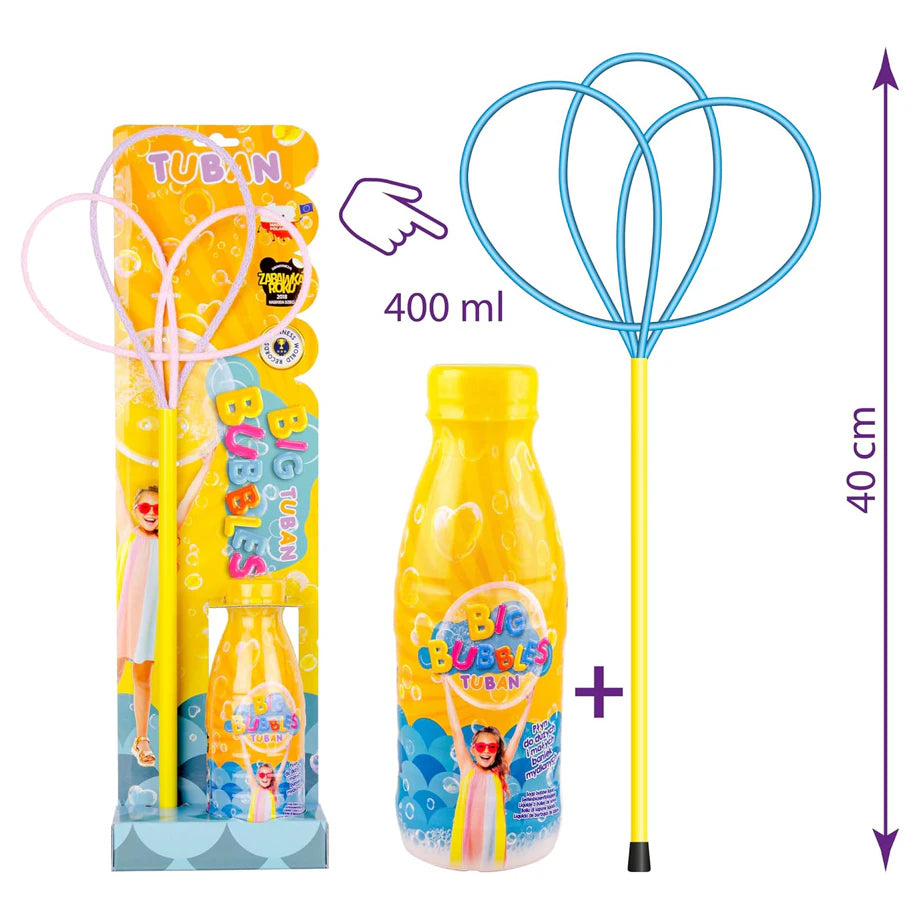 Tuban Big Bubbles Pro Multi Ring Butterfly Wand with Liquid Set