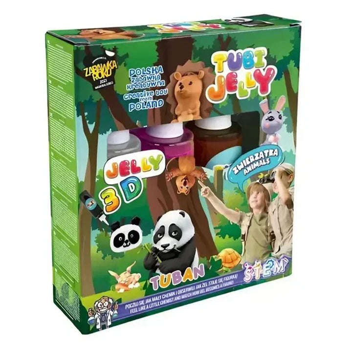 Tuban Tubi Jelly 3D Animals Activity Kit (3 colors)