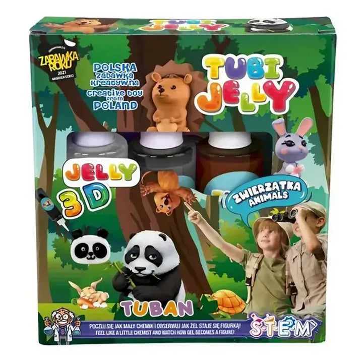 Tuban Tubi Jelly 3D Animals Activity Kit (3 colors)