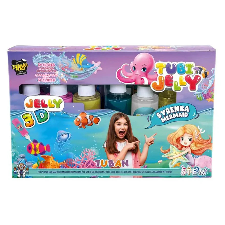 Tuban Tubi Jelly 3D Mermaid Activity Kit (6 colors)