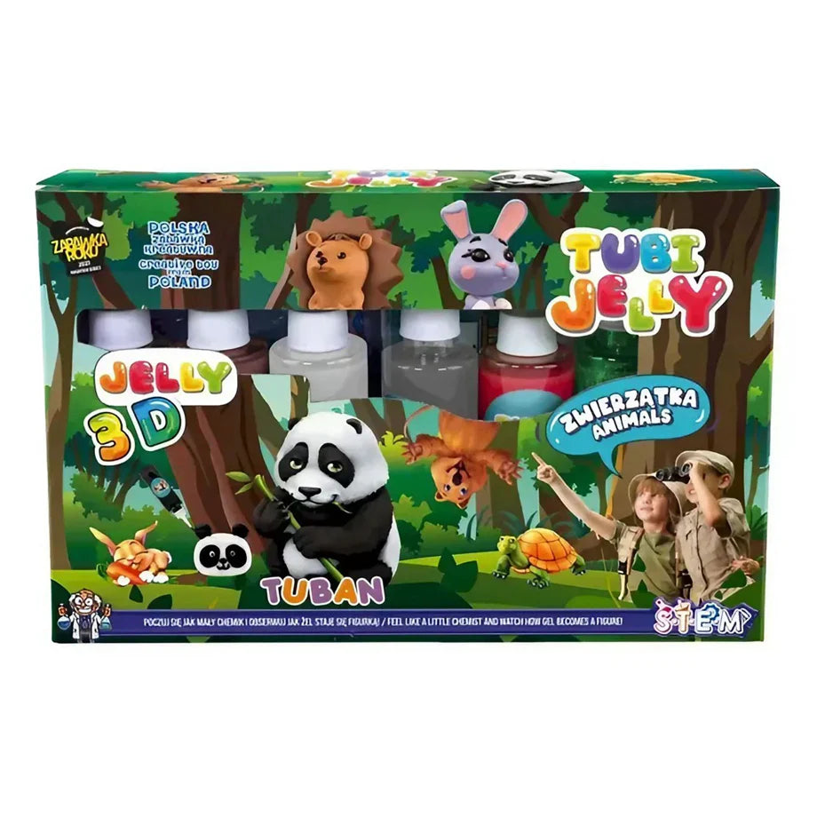 Tuban Tubi Jelly 3D Animals Activity Kit (6 colors)