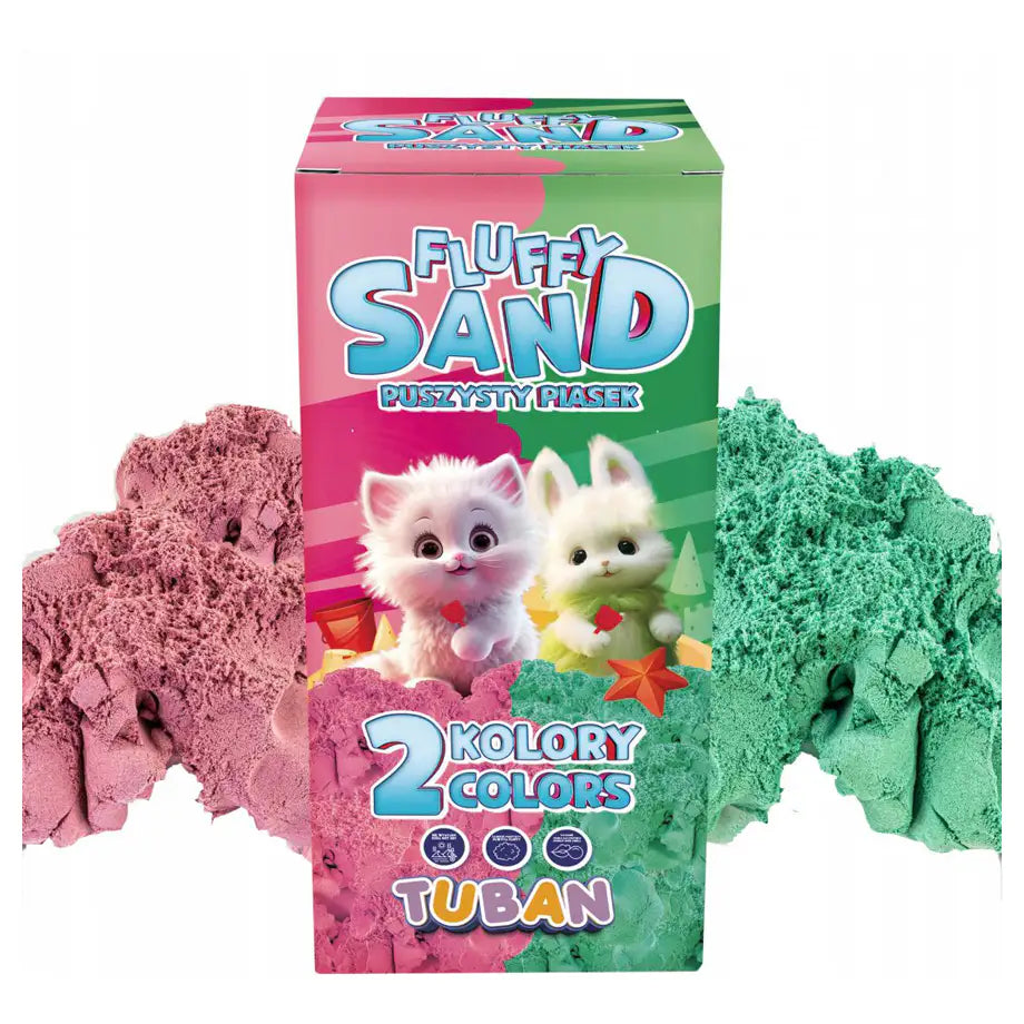 Tuban Fluffy Sand 2-Colors Set (Pink/Green)