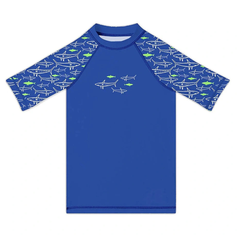 Slipstop Jaws Junior Rashguard for Boys (Blue)