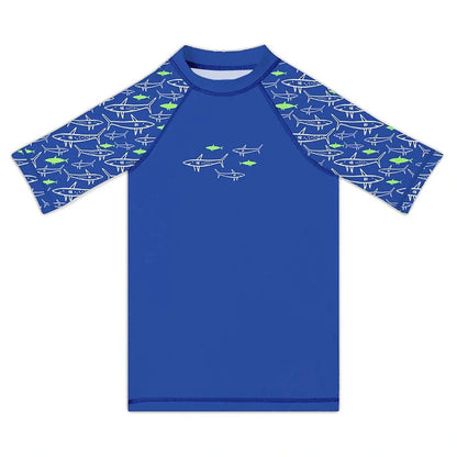 Slipstop Jaws Junior Rashguard for Boys (Blue)