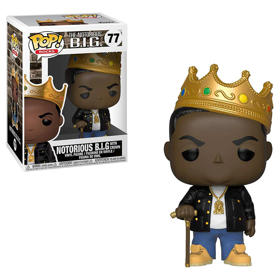 Funko POP! Rocks  Notorious B.I.G. with Crown Vinyl Figure (9.5 cm)
