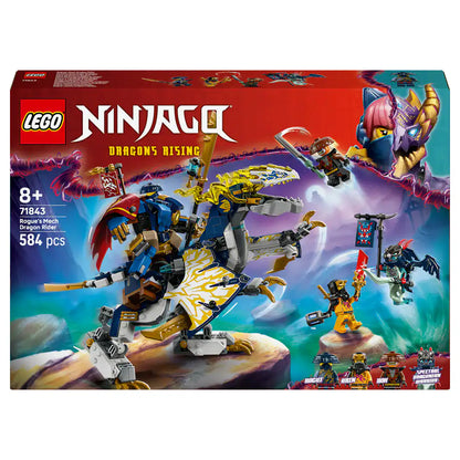 LEGO Ninjago Rogue’S Mech Dragon Rider Building Set (584 Pieces)