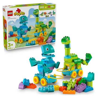 LEGO Duplo Town 3-In-1 Dinosaurs 10451 Building Set (108 Pieces)