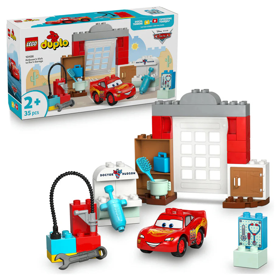 LEGO Duplo Disney Pixar Cars Mcqueen’S Visit To Doc’S Garage Building Set (35 Pieces)