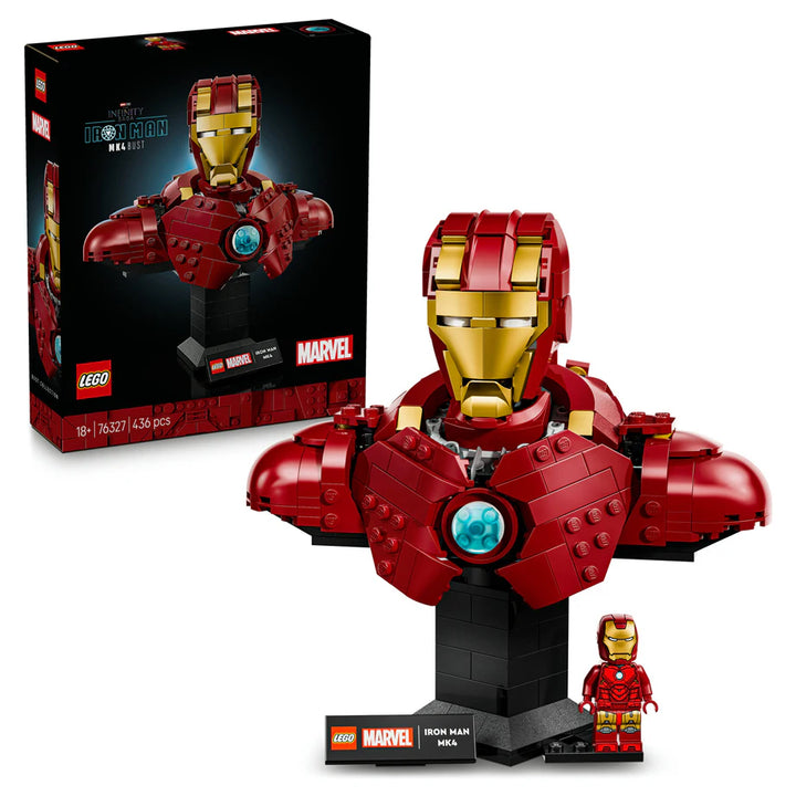 LEGO Marvel Iron Man Mk4 Bust Building Set (436 Pieces)