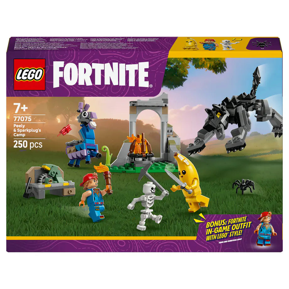 LEGO Fortnite Peely & Sparkplug’S Camp Building Set (250 Pieces)