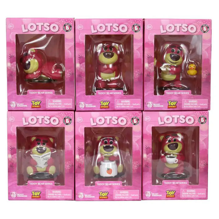 YuMe Beast Kingdom Disney Pixar Toy Story Teddy Bear Series Lotso Figure (8 cm, Assorted)