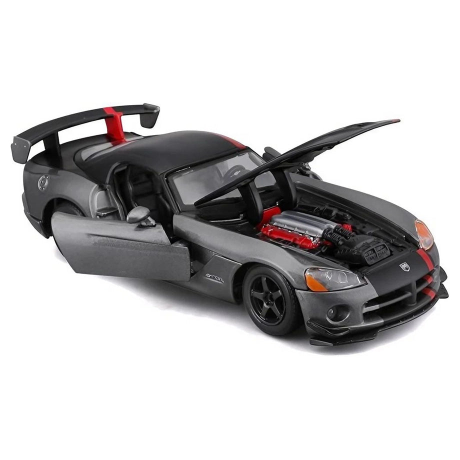 Bburago Dodge Viper SRT 10 ACR Die-cast Car (1:24, Grey/Red)
