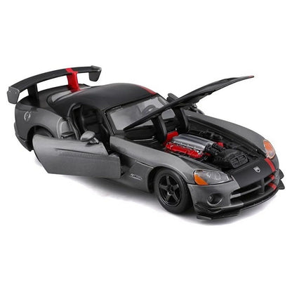 Bburago Dodge Viper SRT 10 ACR Die-cast Car (1:24, Grey/Red)