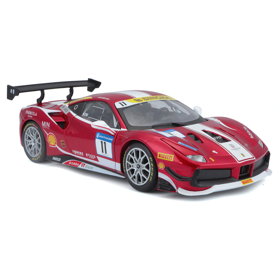 Bburago F1 2017 Ferrari Challenge Die-Cast Metal Kit (Orange/Black)