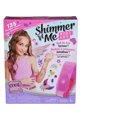 Cool Maker Shimmer Me Body Art Roll-On Foil Tattoos Set