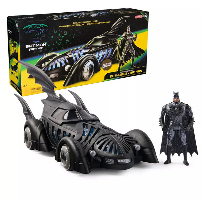 DC Batman Forever Retro Collection Batmobile with Batman Figure Set