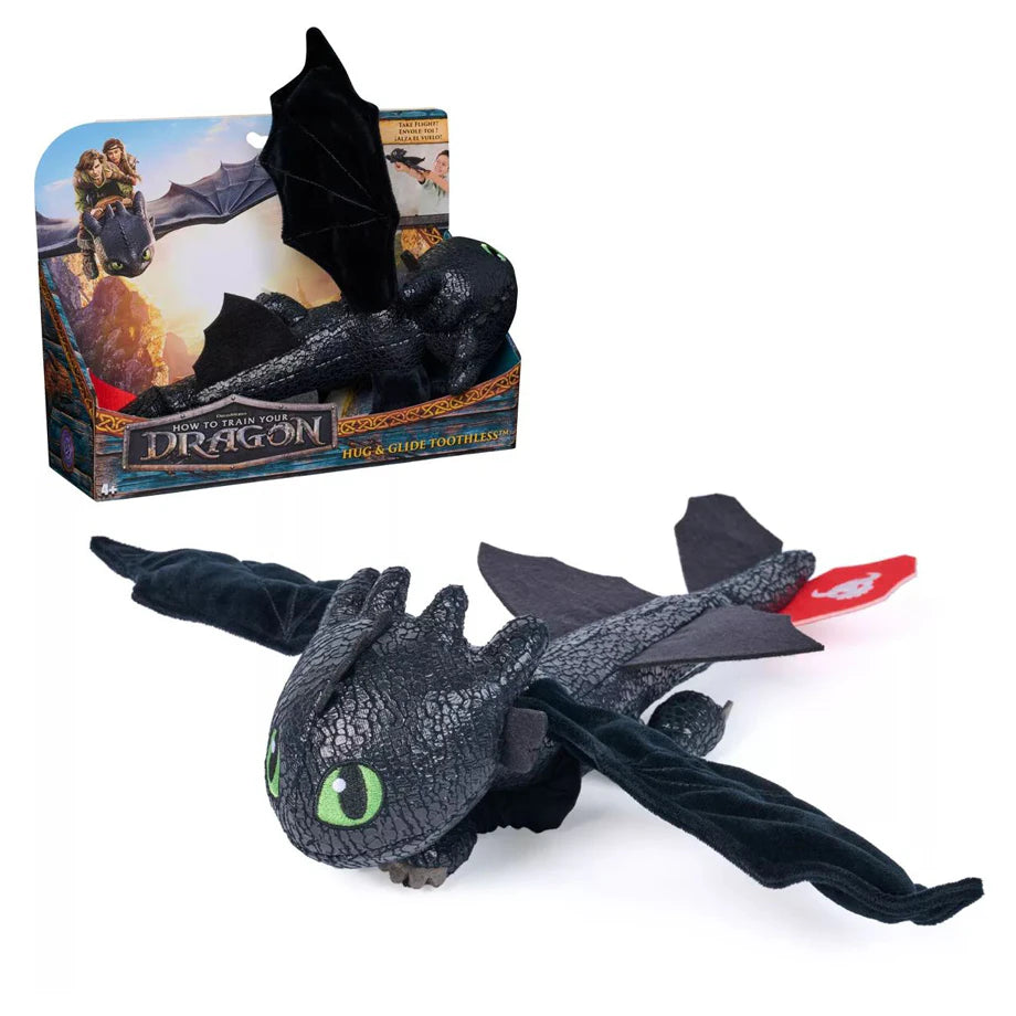 Spin Master How to Train Your Dragon Hug & Glide Toothless Plush Toy (30.48 cm)
