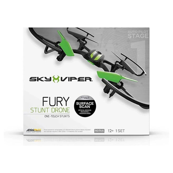 Sky Viper Fury Stunt R/C Drone (Black/Green)