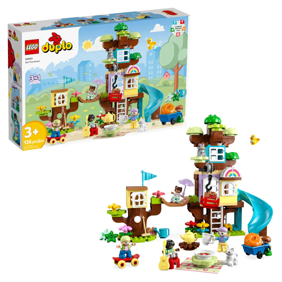LEGO Duplo 3-In-1 Tree House Building Toy Set (126 Pieces)