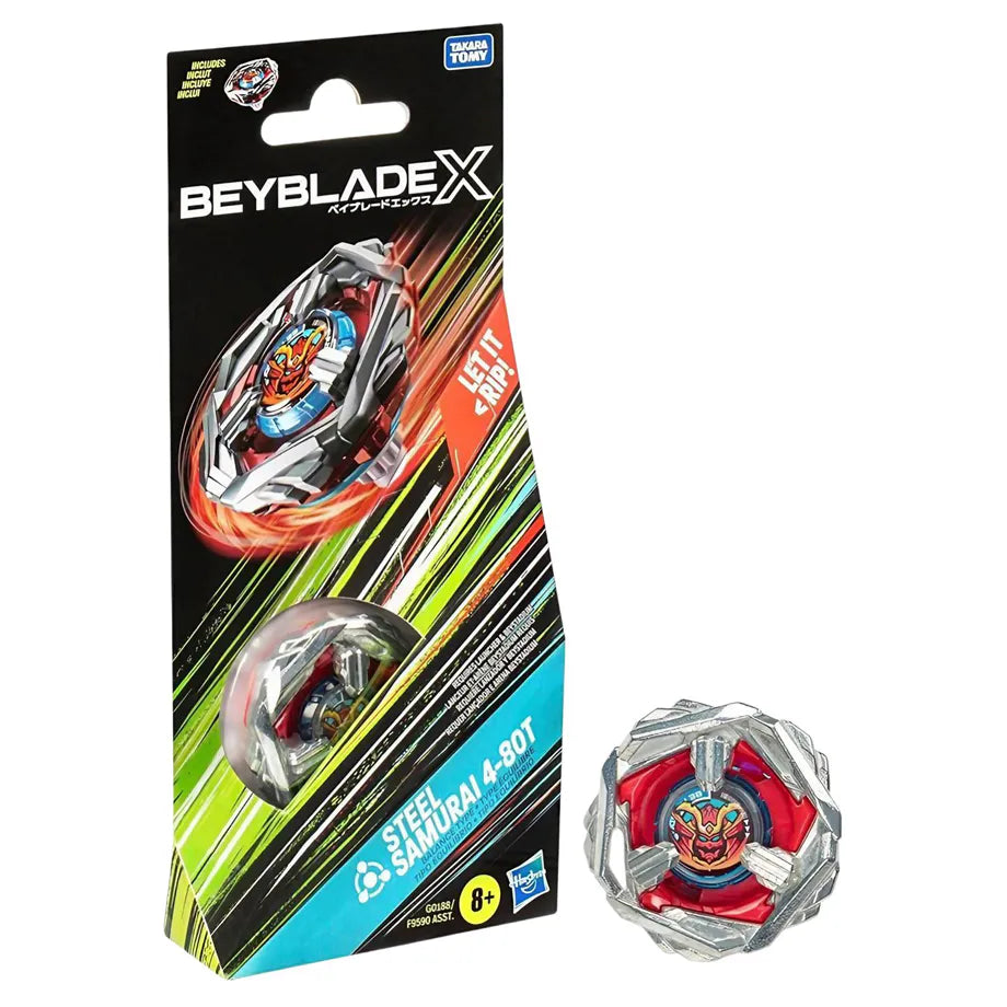 Beyblade X Steel Samurai 4-80T Spinning Top Booster Pack
