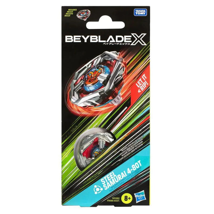 Beyblade X Steel Samurai 4-80T Spinning Top Booster Pack