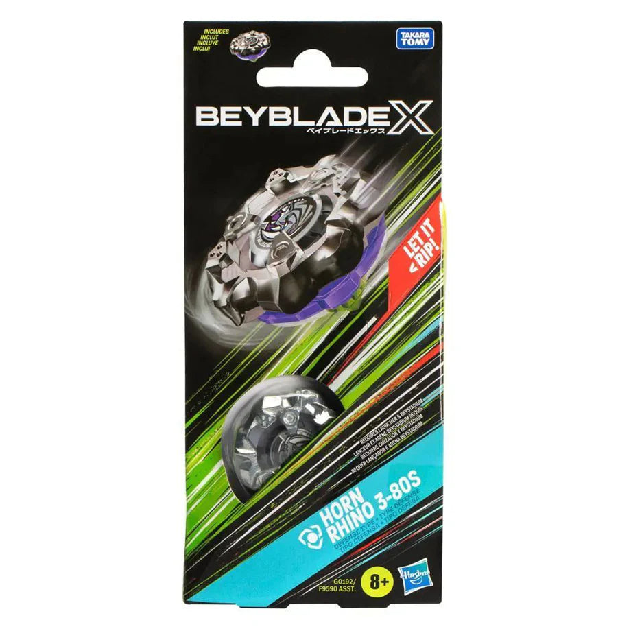 Beyblade X Horn Rhino 3-80S Spinning Top Booster Pack