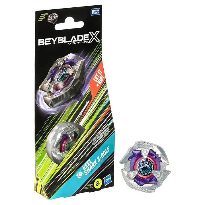 Beyblade X Keel Shark 3-60LF Spinning Top Booster Pack
