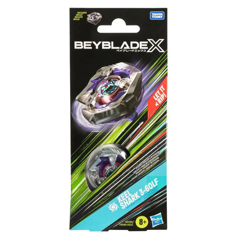 Beyblade X Keel Shark 3-60LF Spinning Top Booster Pack