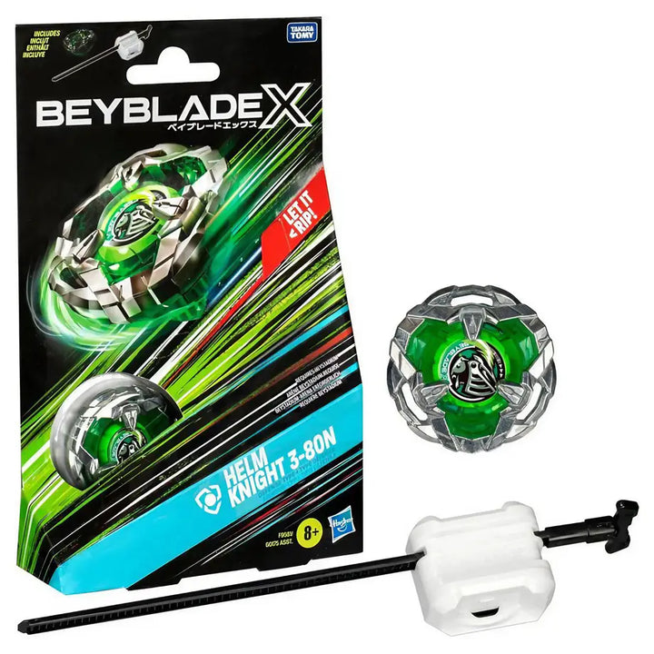 Beyblade X Helm Knight 3-80N Launcher Set
