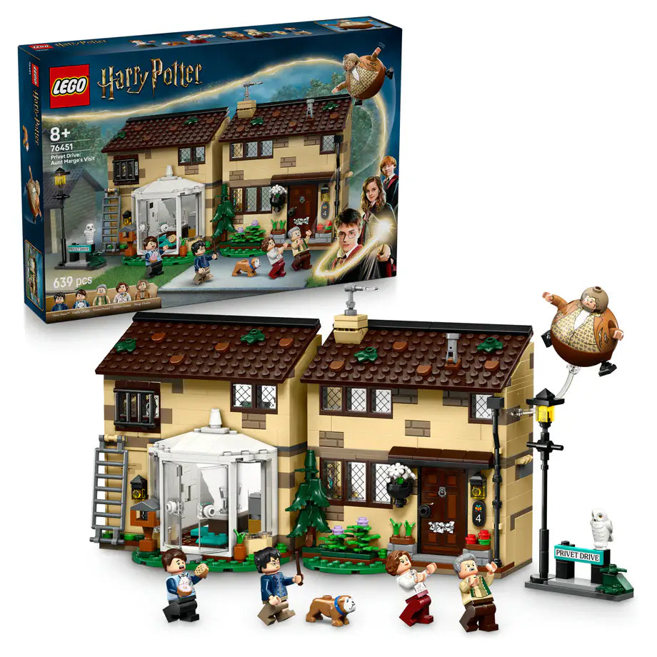 LEGO Harry Potter Privet Drive: Aunt Marge’S Visit Building Set (639 Pieces)