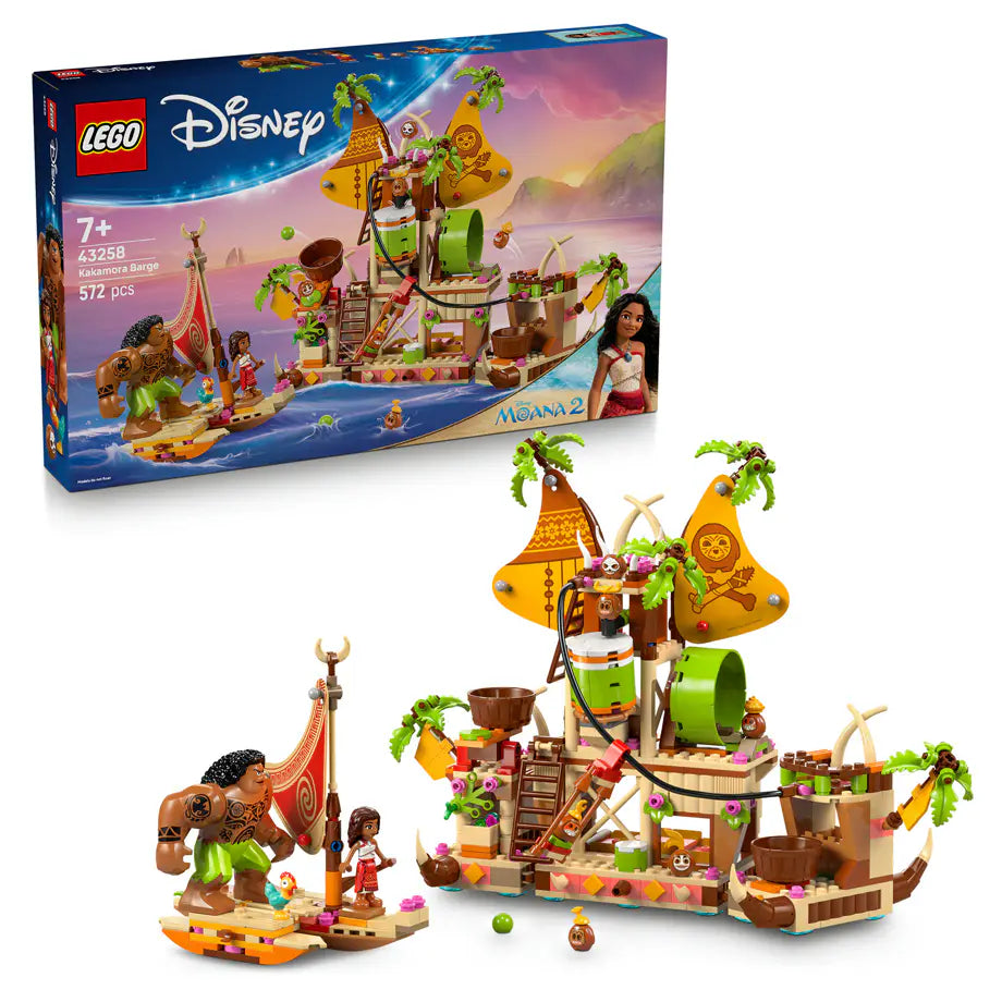 LEGO Disney Moana 2 Kakamora Barge Building Set (572 Pieces)