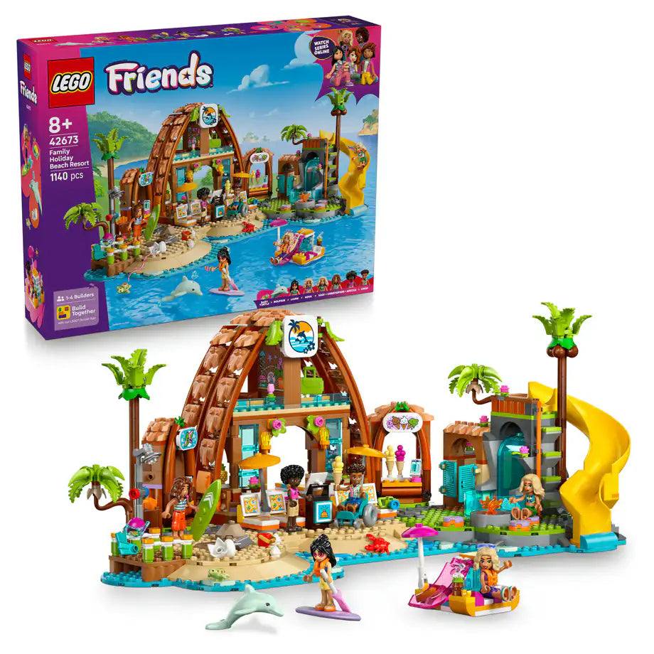 LEGO Friends Family Holiday Beach Resort Building Set (1,140 Pieces)