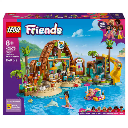 LEGO Friends Family Holiday Beach Resort Building Set (1,140 Pieces)