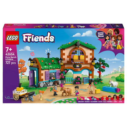 LEGO Friends Pony Ranch & Stable Building Set (727 Pieces)