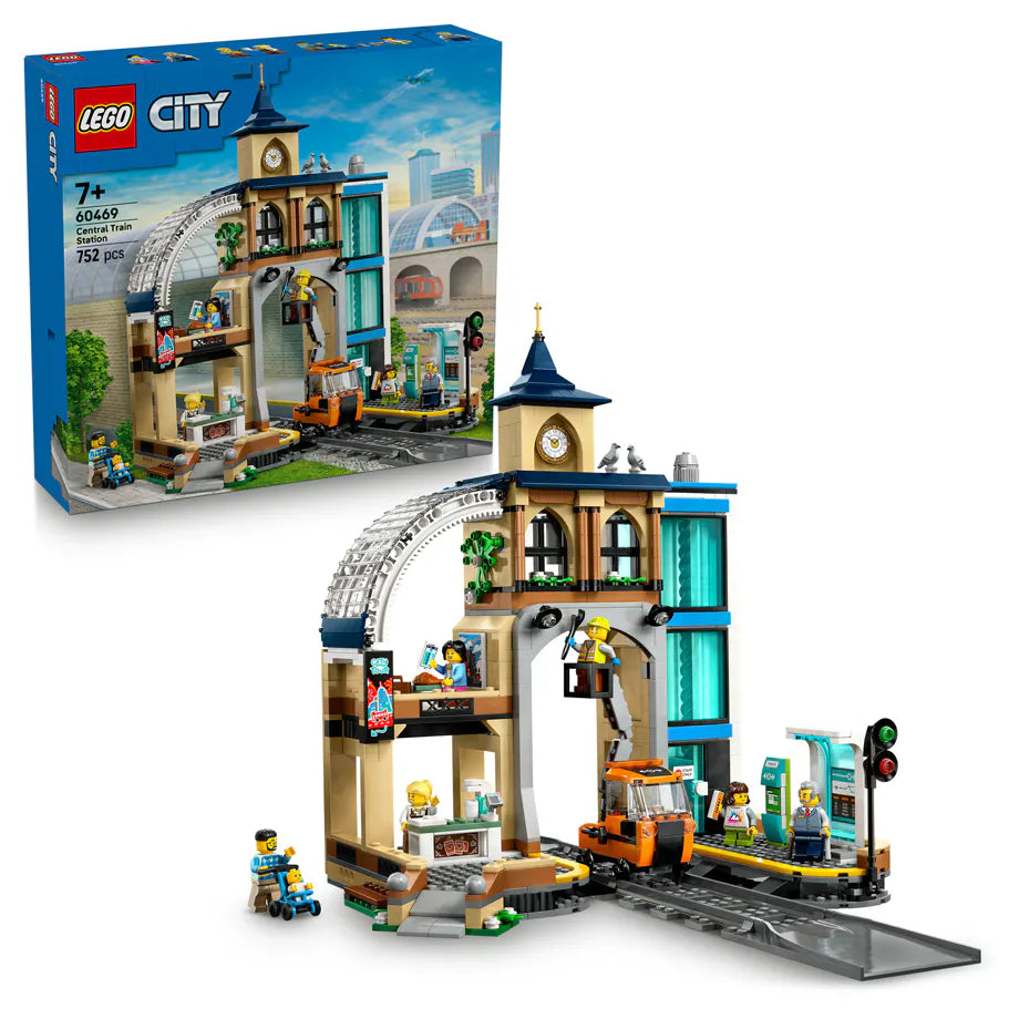 LEGO City Central Train Station Building Set (752 Pieces)