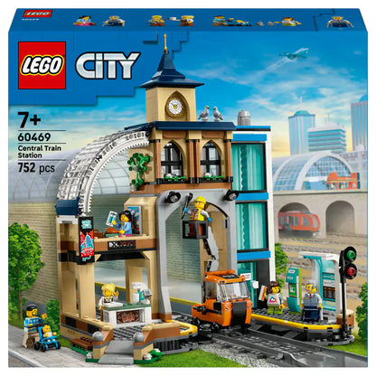LEGO City Central Train Station Building Set (752 Pieces)