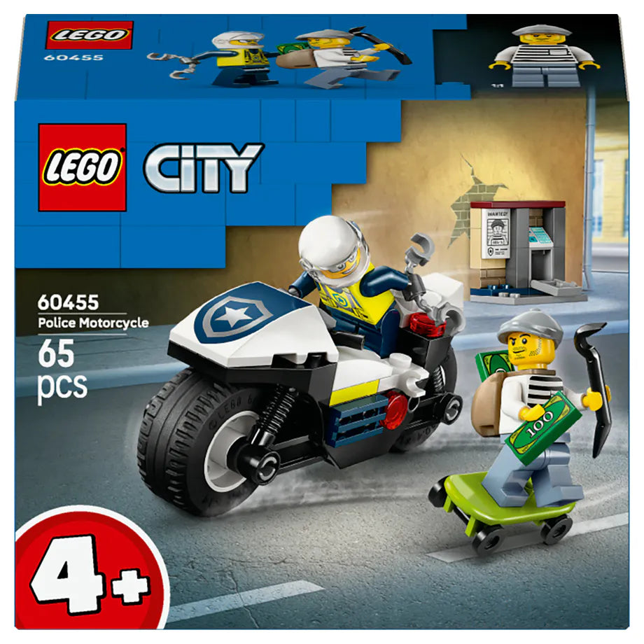 LEGO City Police Motorcycle Chase Building Set (65 Pieces)