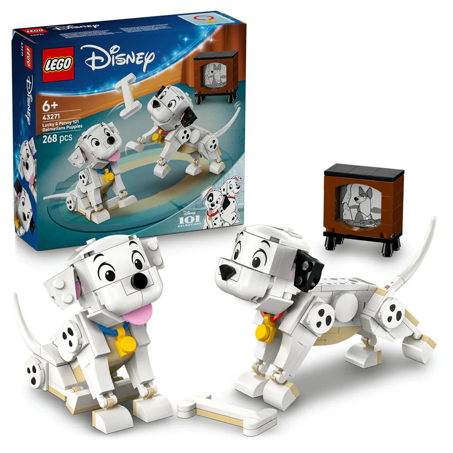 LEGO Disney Lucky & Penny 101 Dalmatians Puppies Building Set (268 Pieces)