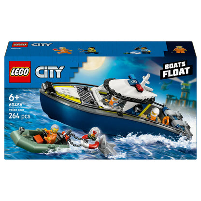 LEGO City Police Boat Chase Building Set (264 Pieces)