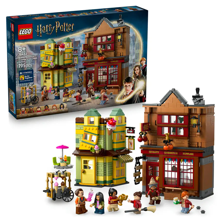 LEGO Harry Potter Quality Quidditch Supplies & Ice Cream Parlour Building Set (795 Pieces)